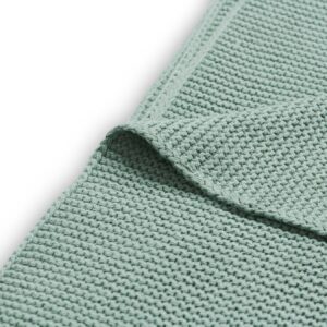 Πλεκτή Κουβέρτα Basic Green 75x100cm