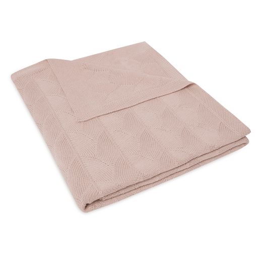 βρεφική πλεκτή κουβέρτα shell pink